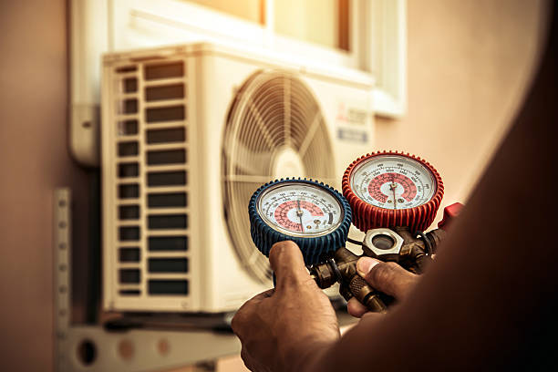 Professional Hvac Installation technician working in Fall River, WI